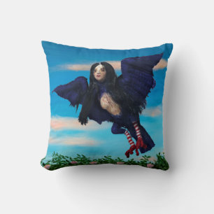 Bluttee und Roter Streichebird-Girl Pillow Kissen