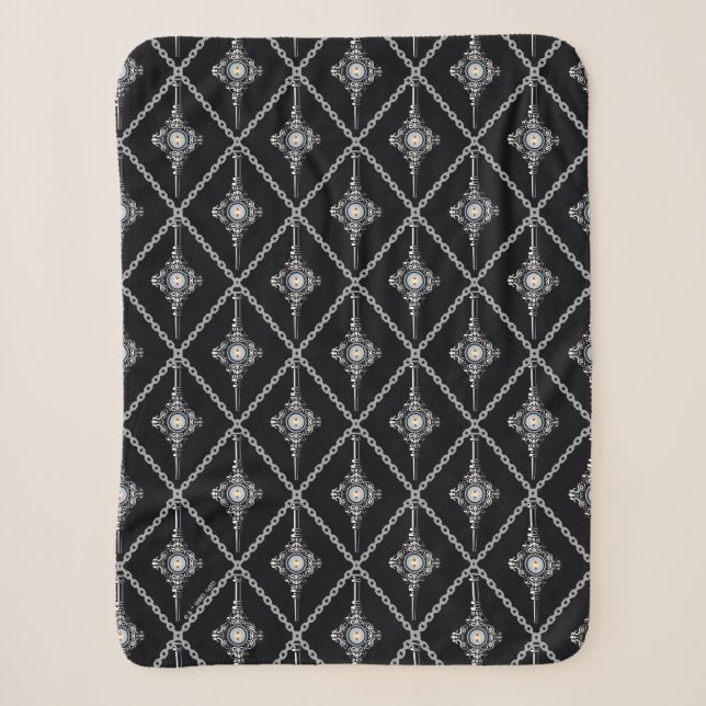 Bluttroth-Muster Sherpadecke (Vorderseite)