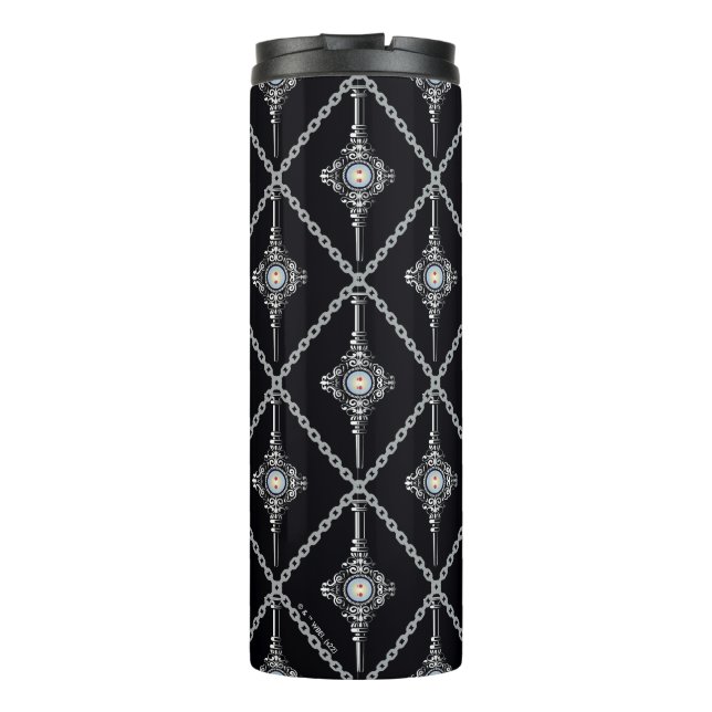 Bluttroth-Muster Thermosbecher (Rückseite)