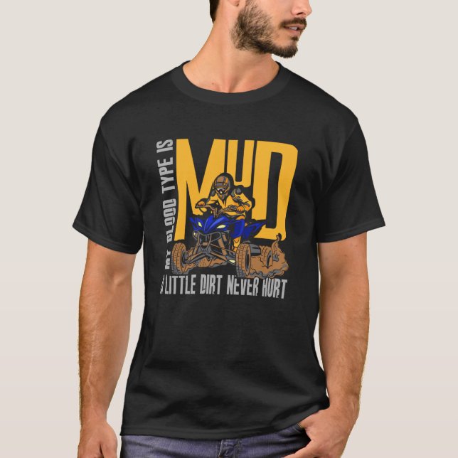 Bluttyp ist dünn wenig dunkel Strafe nie verletzen T-Shirt (Vorderseite)
