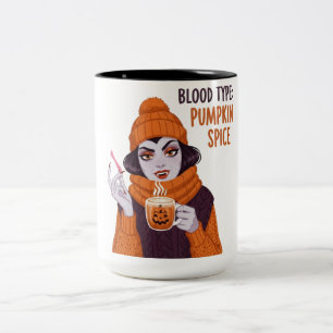 Bluttyp: Kürbisgewürz Zweifarbige Tasse