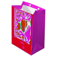 Blutung Herz Fraktal Geschenktasche