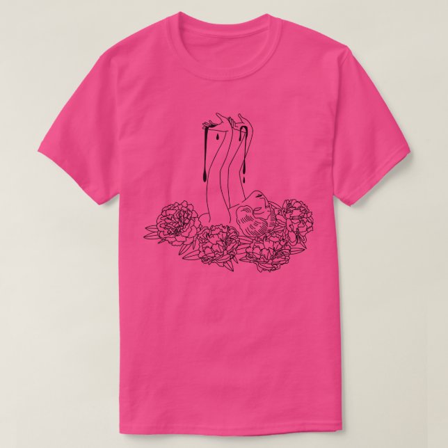 Blutung Peonys 1 T-Shirt (Design vorne)
