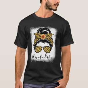 Blutungen Ehefrau Leben Messing Haare Bun Mother D T-Shirt
