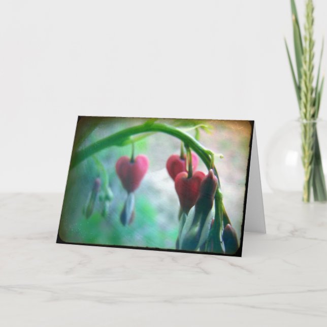 Blutungen Herz Karte (Vorderseite)