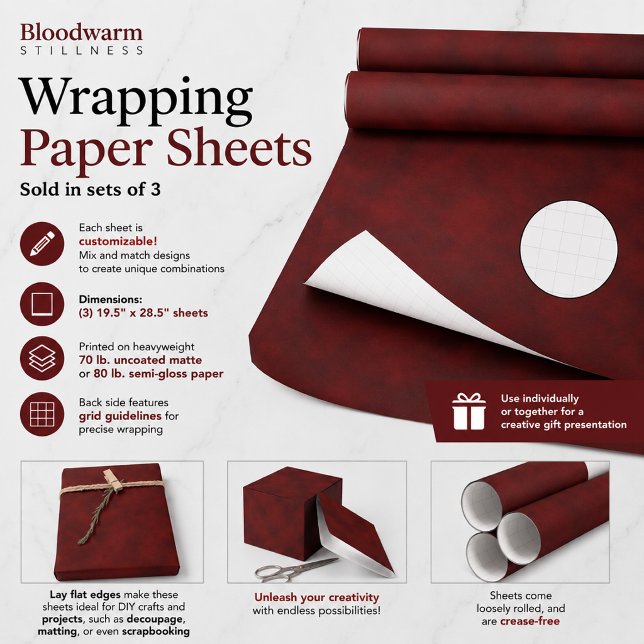 Blutwarme Stille Geschenkpapier Set (Von Creator hochgeladen)