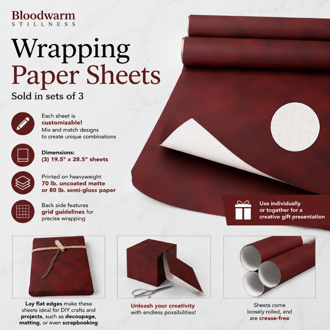Blutwarme Stille Geschenkpapier Set (Von Creator hochgeladen)