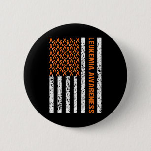 Blutzenkrebs-Bewusstsein Band Orange Leukämie Amer Button