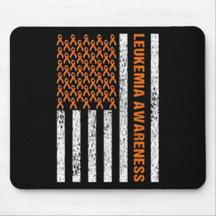 Blutzenkrebs-Bewusstsein Band Orange Leukämie Amer Mousepad