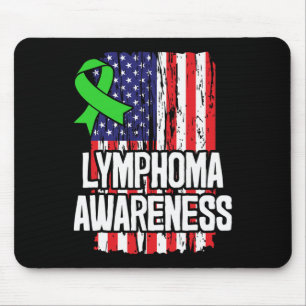 Blutzenkrebs-Überlebende Lime Green Awareness Ribb Mousepad