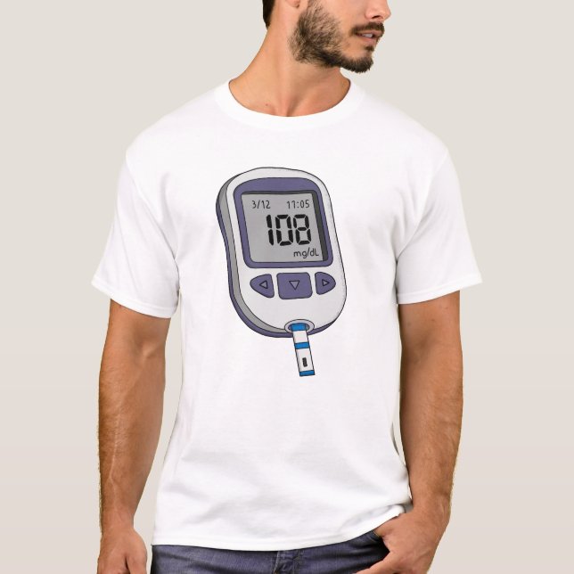 Blutzuckermessgerät T-Shirt (Vorderseite)