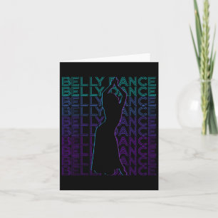 Bly Dance Bly Dancer Retro Bauch Dancing Karte