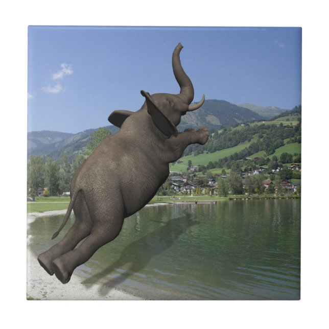 Bly Flop Elephant Fliese (Vorderseite)