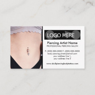 Bly Piercing Foto Body Juwelen Visitenkarte