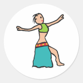 Bly Tancing Runder Aufkleber