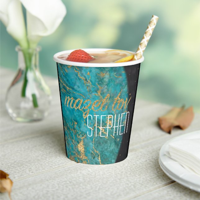 BM Bar Bat Mitzvah Paper Cup aus dieser Welt Pappbecher (In Situ)