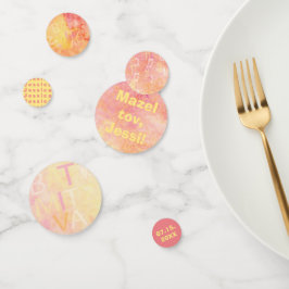 BM Bar oder Bat Mitzvah einfach subtil Konfetti