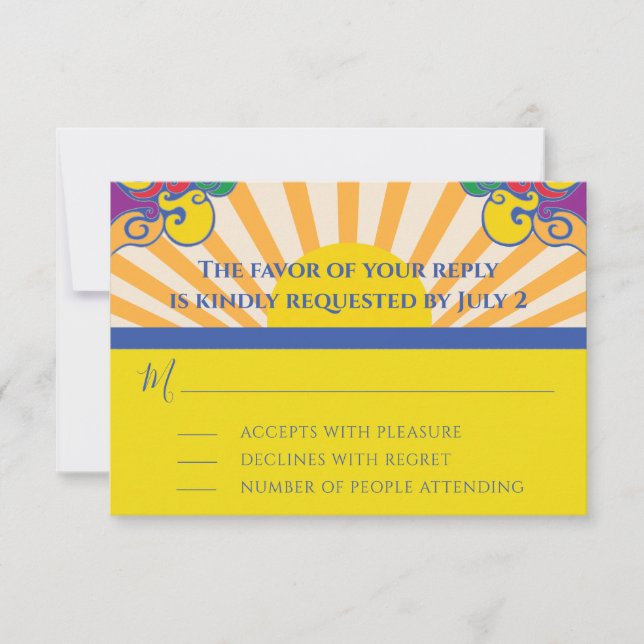 BM Bar or Bat Mitzvah UAWG Silvery Wirbel RSVP Karte (Vorderseite)