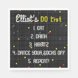 BM Bat Bar Mitzvah Game On Serviette