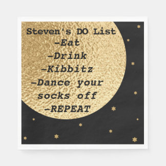 BM Bat Bar Mitzvah Space Out of this World Serviette