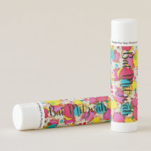 BM Bat ou Bar Mitzvah Party Confetti Lip Balm