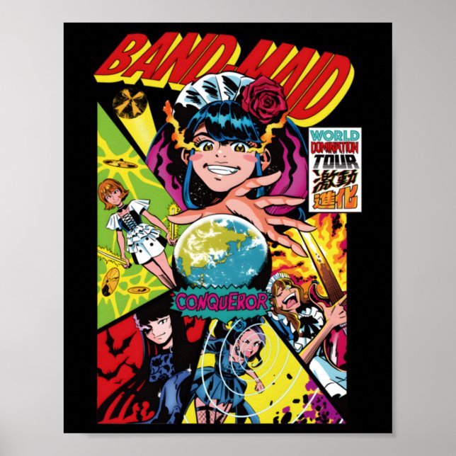 Bm World Domination Tour Sticker Poster (Vorne)