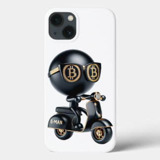 Bman auf einem Roller, Bitcoin, von Natasha Us   Case-Mate iPhone Hülle