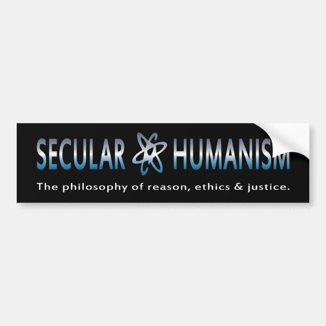 Bmp-Philosophie des weltlichen Humanismus Autoaufkleber (Vorne)
