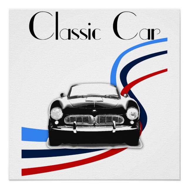 BMW 507 classic car Poster (Vorderseite)