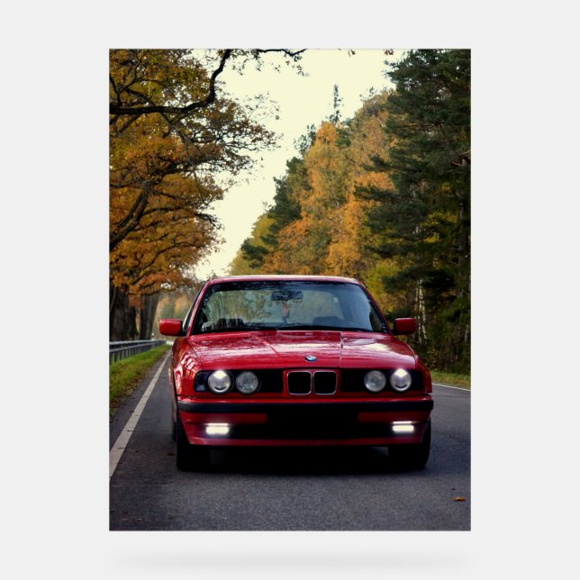 BMW_E34 ACRYLSCHILD (Vorderseite)