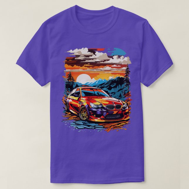 BMW E60 Auto T-Shirt (Design vorne)