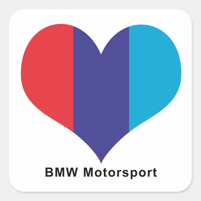 BMW Heart Motorsport Car Aufkleber (Vorderseite)