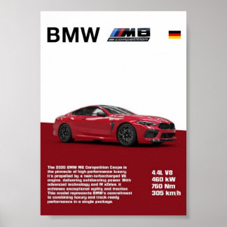 BMW-Hochleistungs-Luxusposter Poster