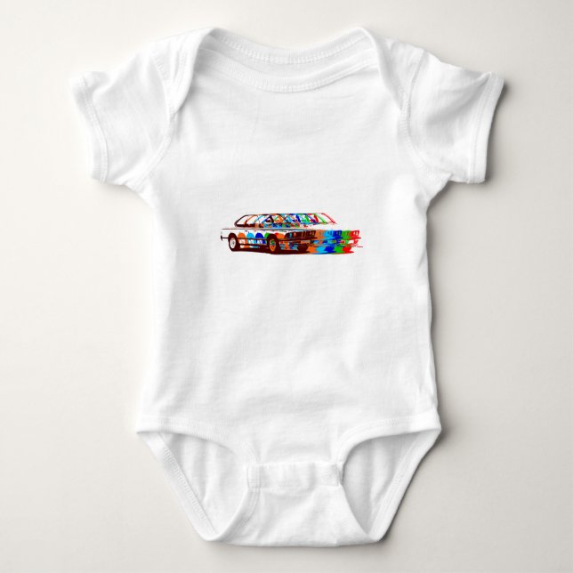 BMW klassisches volles colours2 Baby Strampler (Vorderseite)