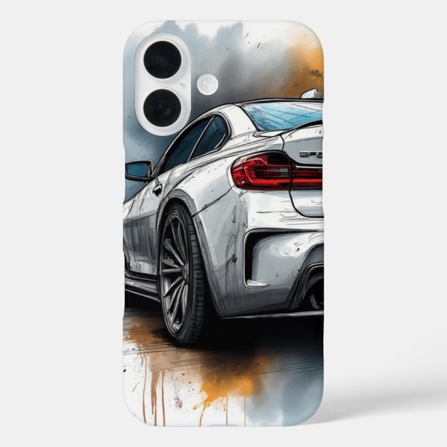 BMW ///Kunst in Bewegung iPhone 16 Hülle (Rückseite)