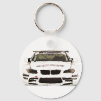 BMW M3 Racing Car Handgemalt Art Pinsel Vorlage Schlüsselanhänger