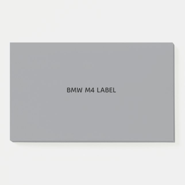 BMW M4 ETIKETT  POST-IT KLEBEZETTEL (Vorderseite)