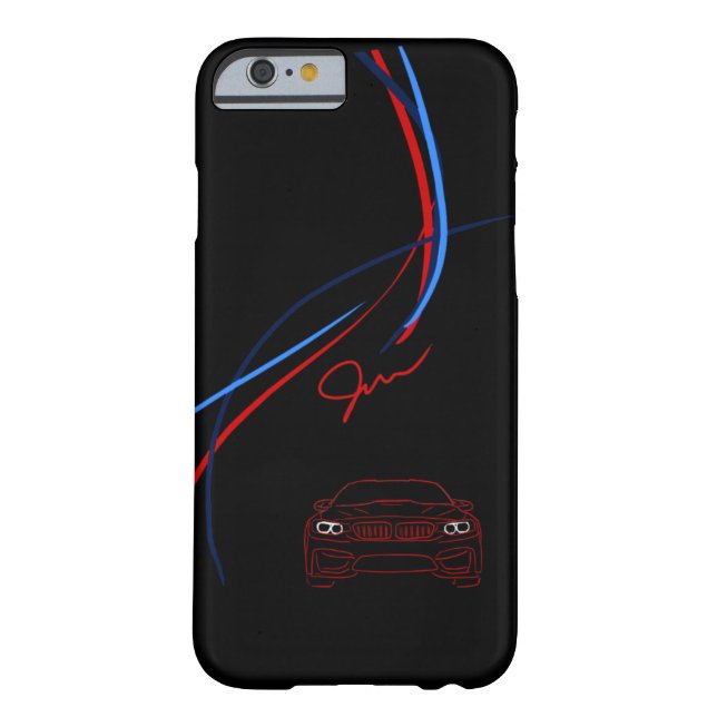 BMW M4 Stripes iPhone 6 Kasten Case-Mate iPhone Hülle (Rückseite)