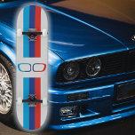 BMW M Streifen und Nieren Fächerkunst, weiß Skateboard<br><div class="desc">BMW M Streifen und Nieren auf einem weißen Skateboard. Eine Fan-Kunst für Autofans.</div>