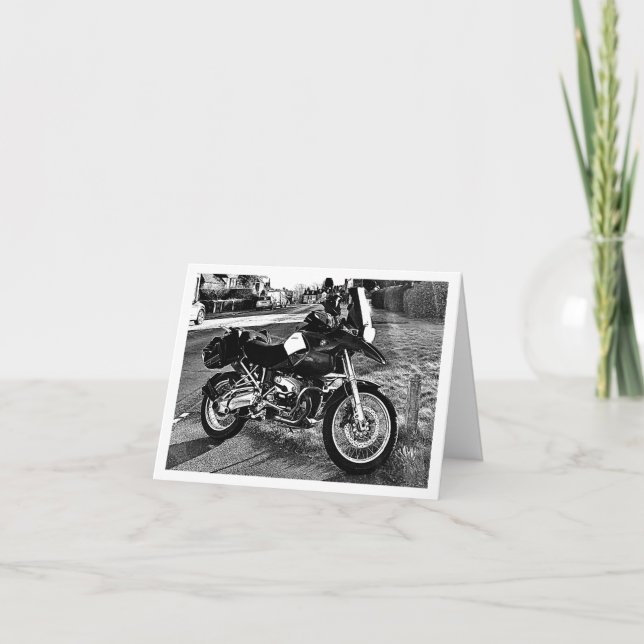 BMW Motor Bike Birthday Karte (Vorderseite)
