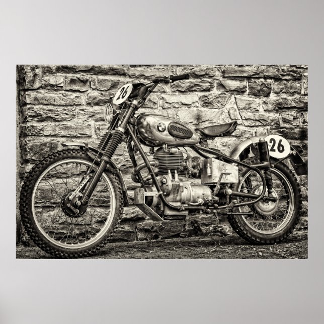 BMW MOTORCYCLE POSTER (Vorne)