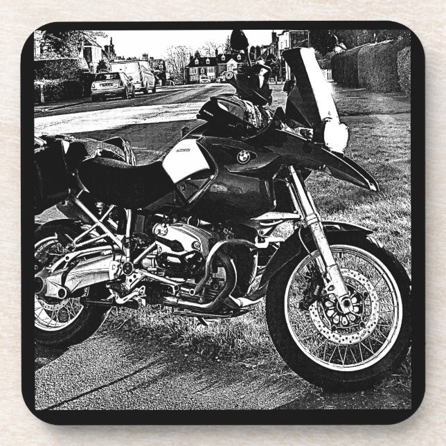 BMW Motorrad-Geburtstag Getränkeuntersetzer (Vorderseite)