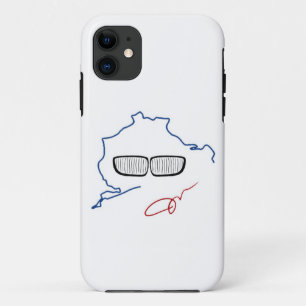 BMW-Nieren-Grill/Nurburgring-Ausgabe (weiß) iPhone 11 Hülle