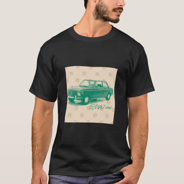 BMW Serie 2002 — T-Shir für klassisches Autodesign T-Shirt (Vorderseite)