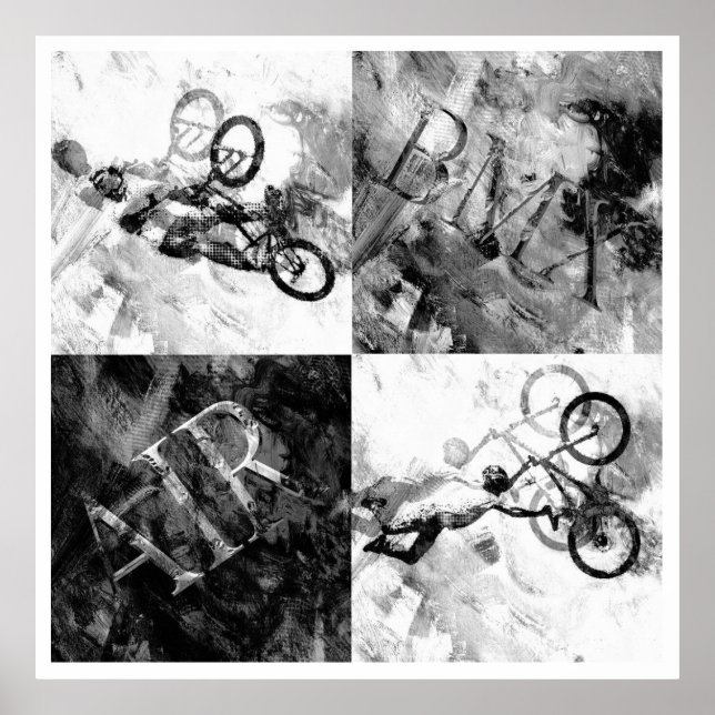BMX 14, Copyright Karen J Williams Poster (Vorne)