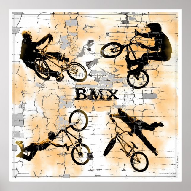 BMX 18, Copyright Karen J Williams Poster (Vorne)
