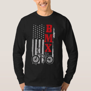 BMX American Flag Patriotic Bike Geschenke Männer T-Shirt