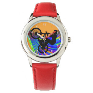 BMX auf der Rainbow Road Armbanduhr