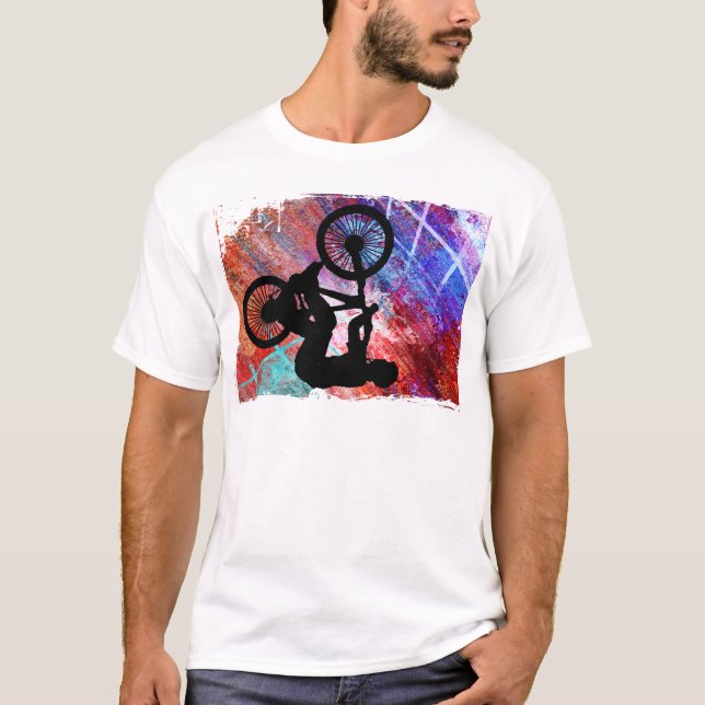 BMX auf rostigem Schmutz T-Shirt (Vorderseite)