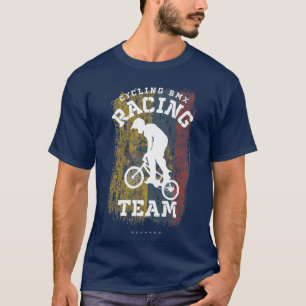 BMX Bike Ecuador Flag Radfahren BMX 28 T-Shirt